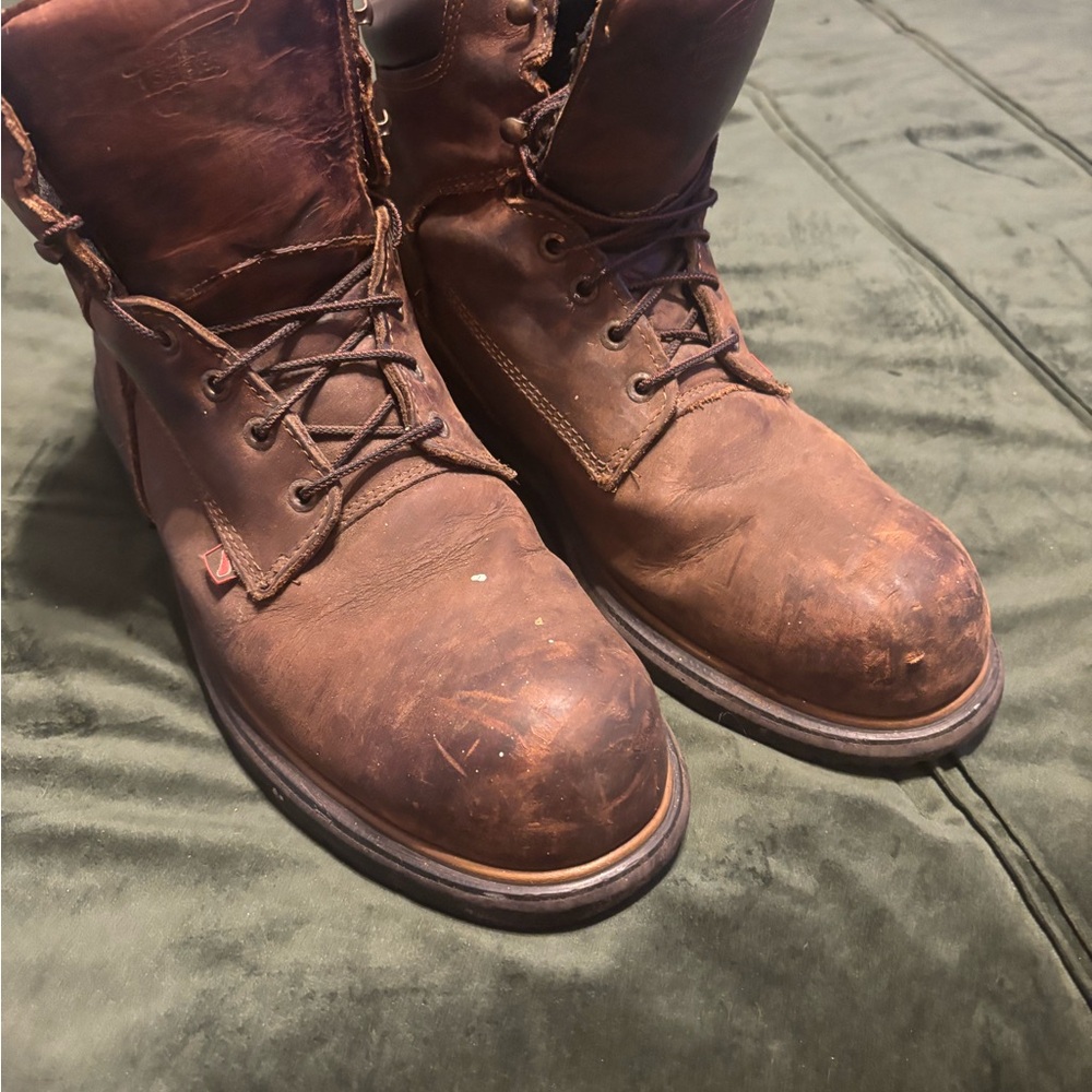 Red Wing Brown Leather Boots Rugged Heritage Design